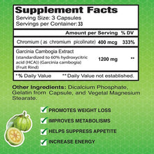 Garcinia Cambogia Extract 60% HCA-Weight Loss dietary supplement-100 Capsules