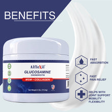 Glucosamine & Chondroitin Cream - MSM & Collagen - 4 Oz